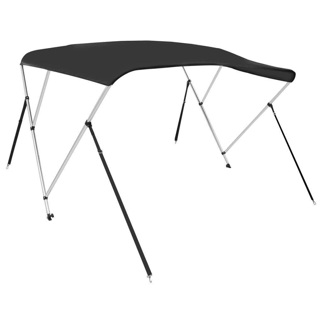 Thumbnail - vidaXL Schutzplane, 3-Bow Bimini-Top Schwarz 183x180x137 cm