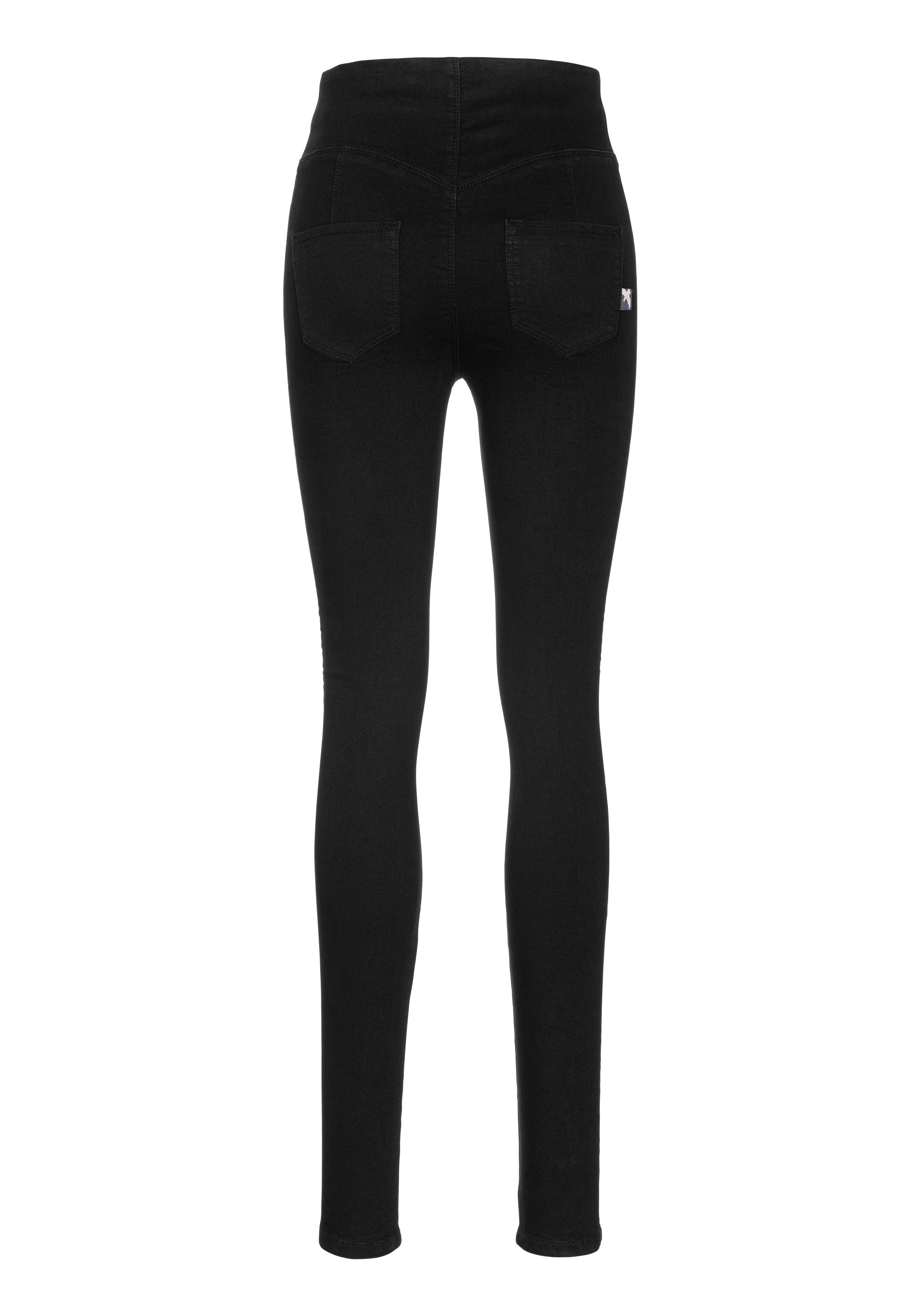 Arizona Jeansjeggings extra-eng geschnittene Beinform, hohe Leibhöhe