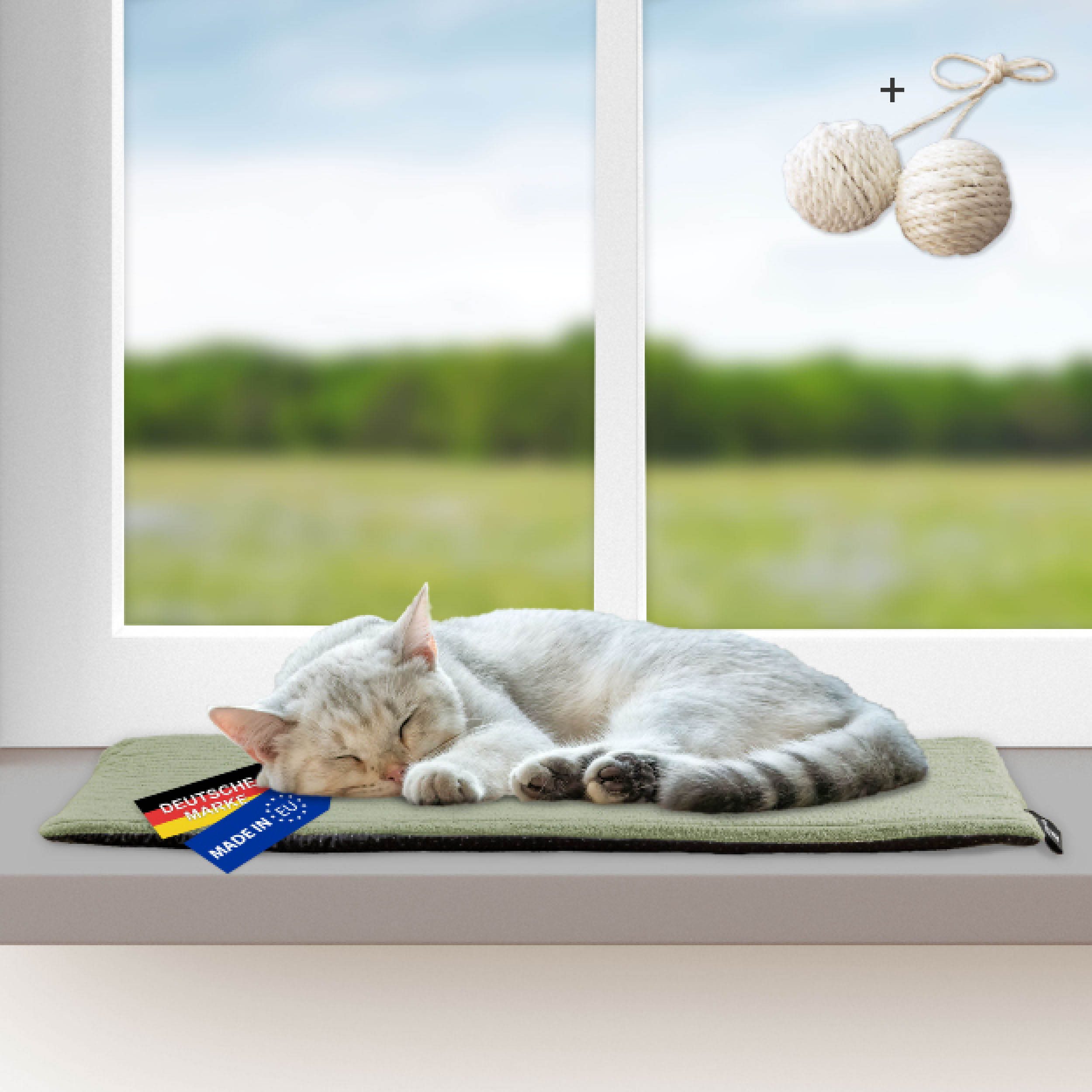 Rohrschneider Tierkissen Katzen Fensterliege selbstwärmende Katzendecke Kat günstig online kaufen