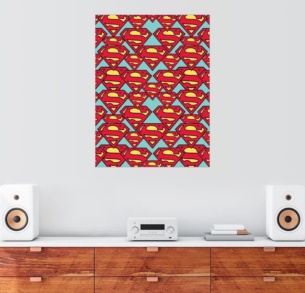 Posterlounge Wandbild Superman Logo Muster Kaufen Otto