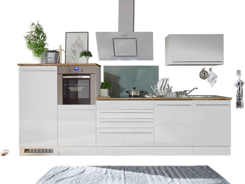 RESPEKTA Küchenzeile »Torin«, mit E-Geräten, Gesamtbreite 320 cm