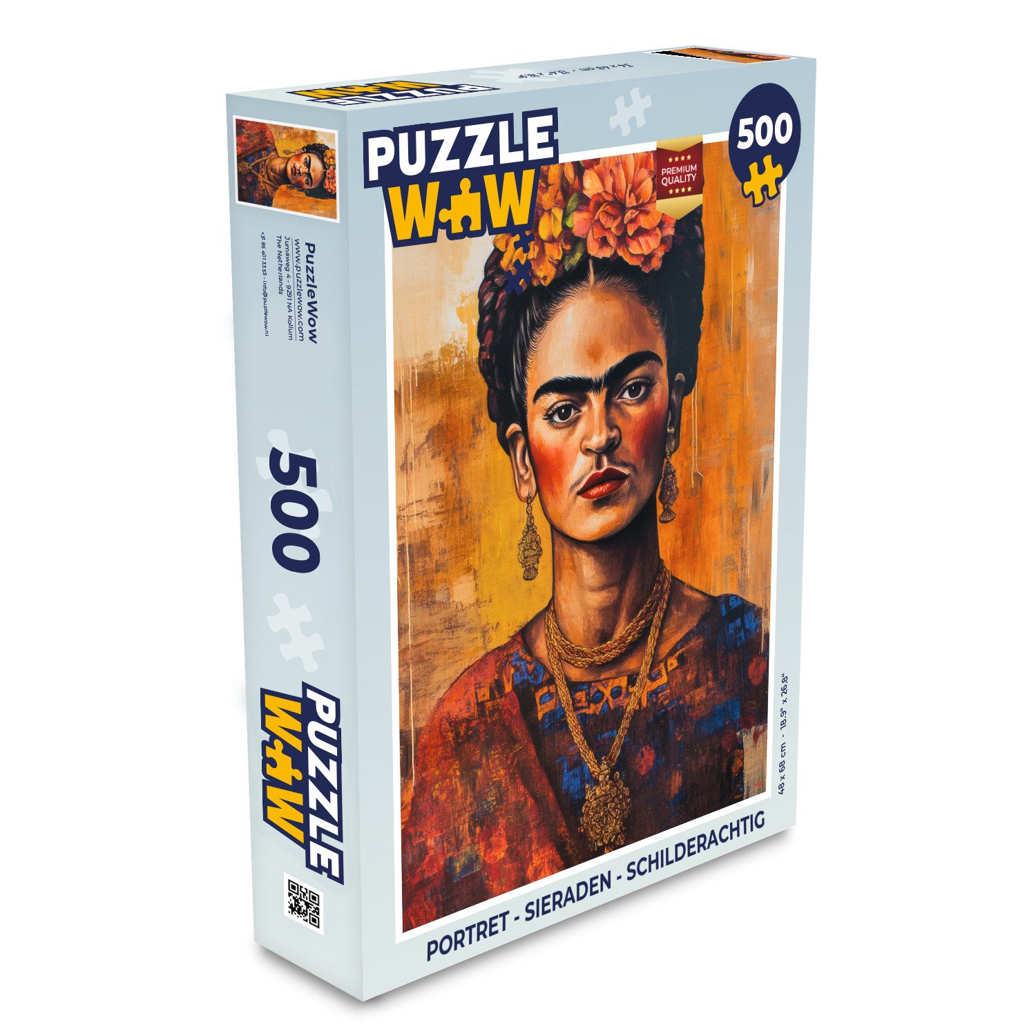 Puzzle Porträt - Schmuck - Malerei