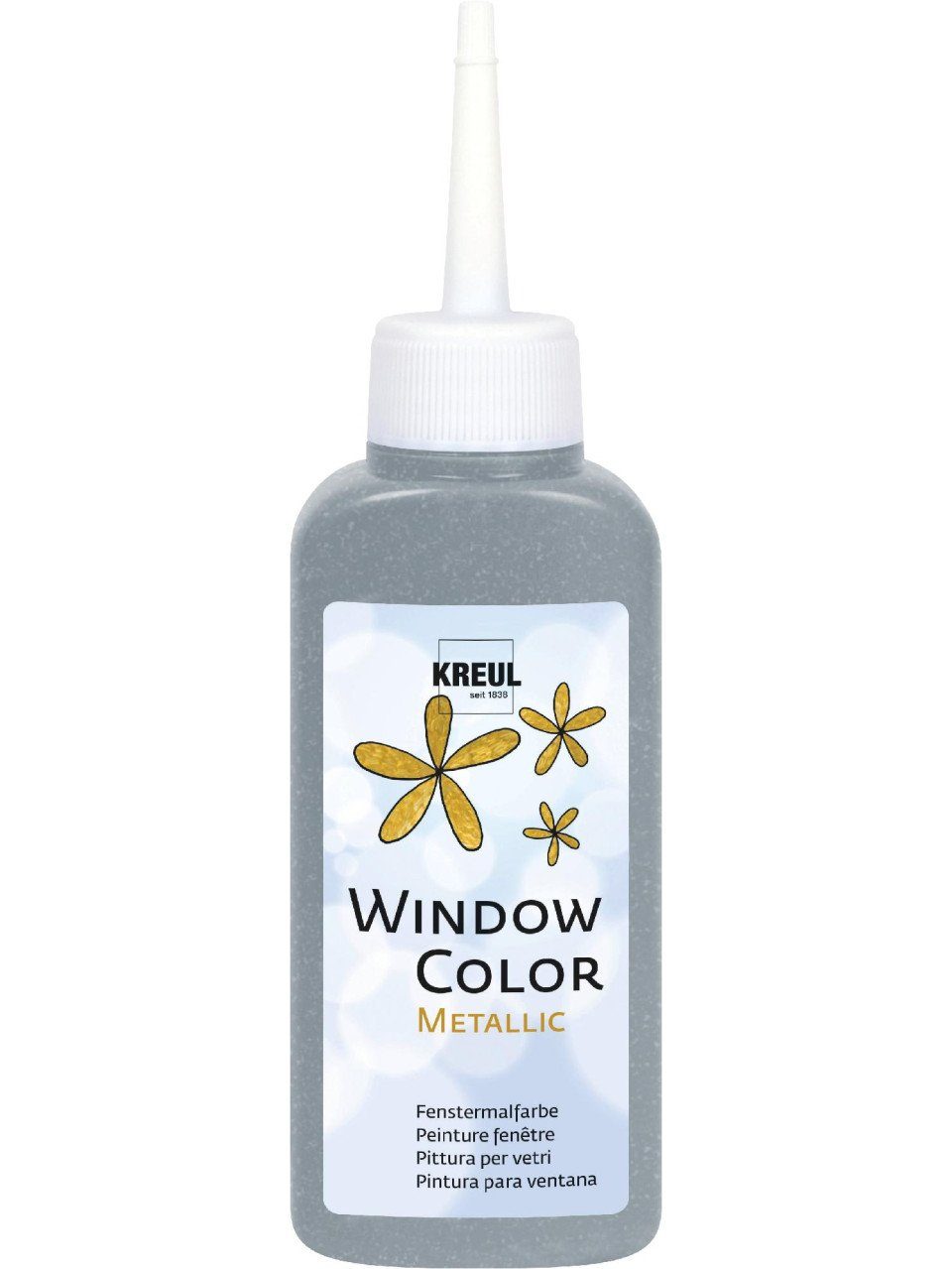 Bastelfarbe Kreul Window Color silber 80 ml
