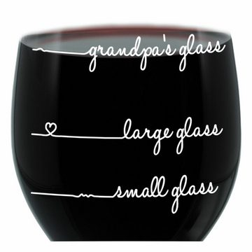 LEONARDO Weinglas XL Grandpas Glass Handwriting, Glas, lasergraviert