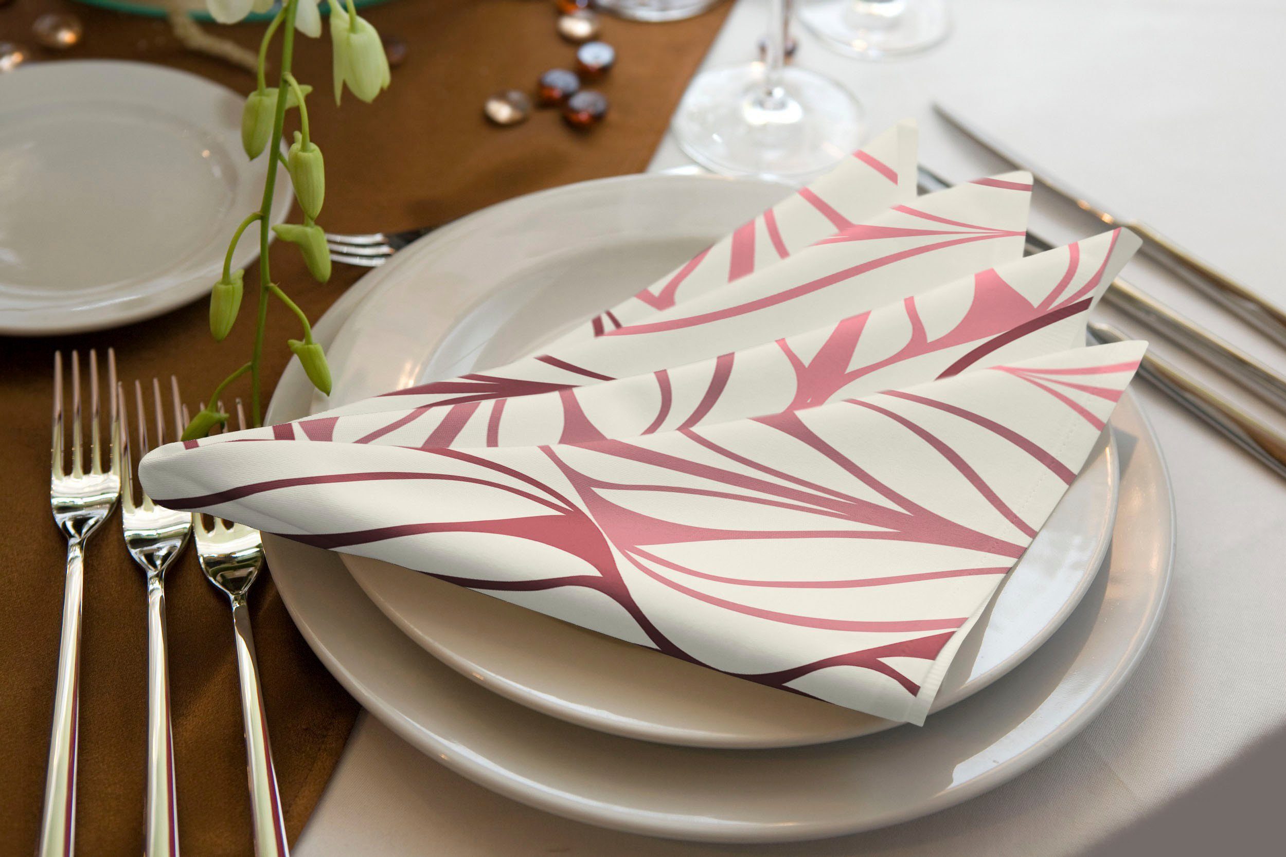 Adam Stoffserviette Wave, aus Bio-Baumwolle,Made in Germany