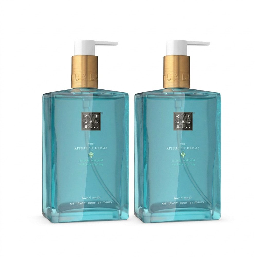 Rituals Flüssigseife Rituals The Ritual Of Karma Hand Wash 2er Set, 1-tlg., Vorteilspack flüssige Handseife im dekorativen 2er Set