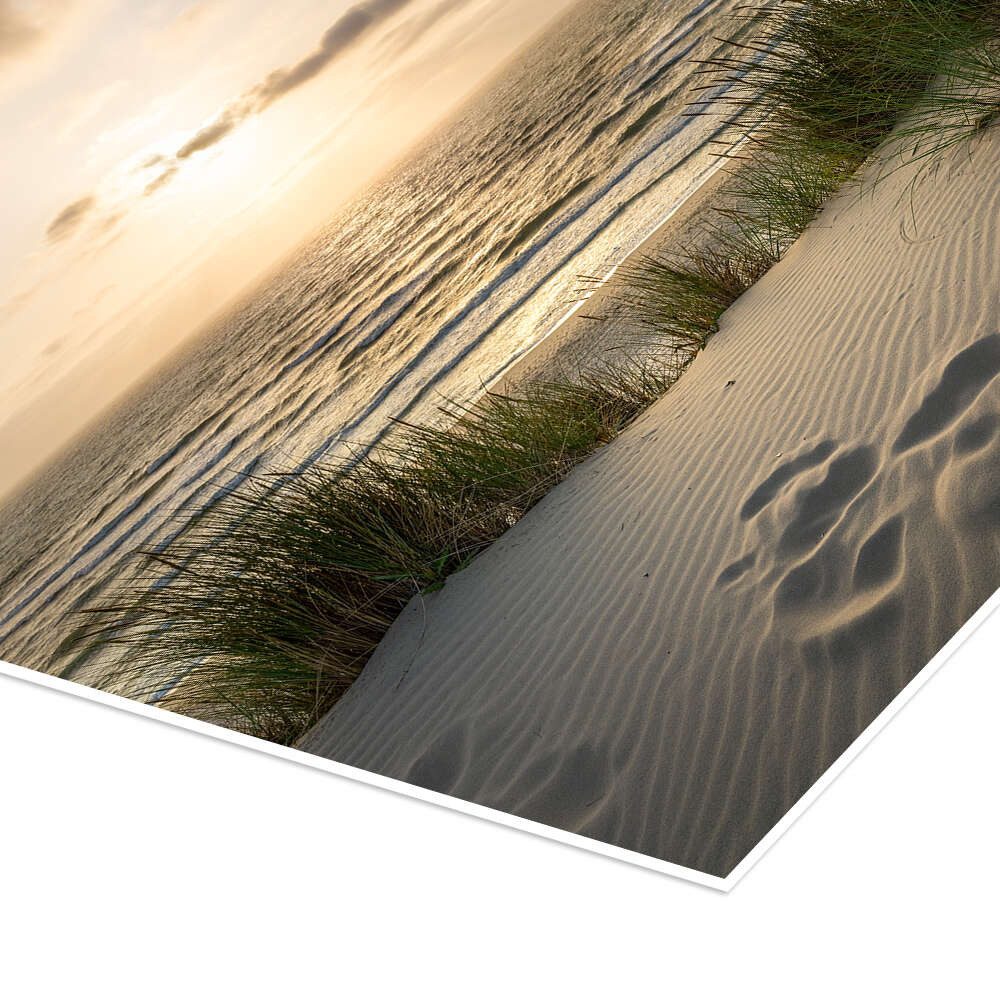 Posterlounge Wandbild Sonnenuntergang am Strand III, Jan Christopher Becke, erhältlich als Poster, Leinwandbild, Wandsticker oder Acrylglasbild