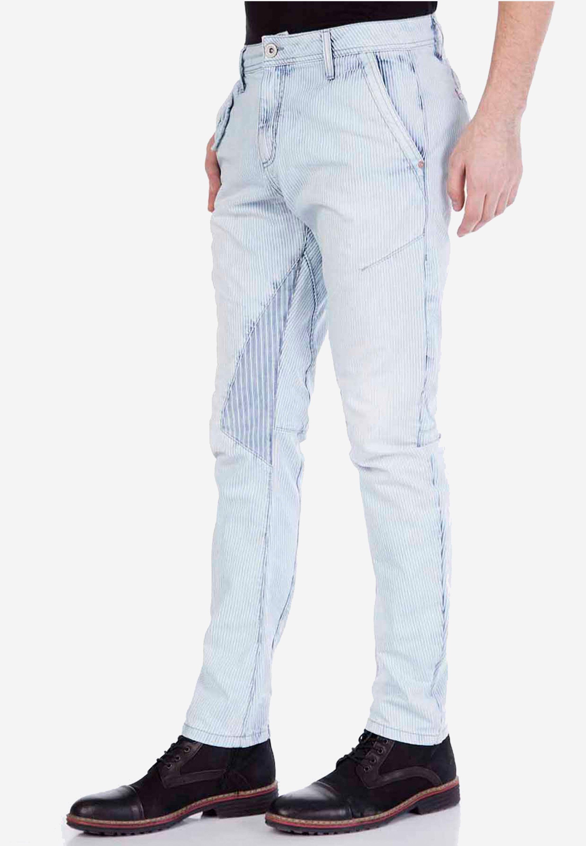 Cipo & Baxx Slim-fit-Jeans mit tollen Flicken-Elementen