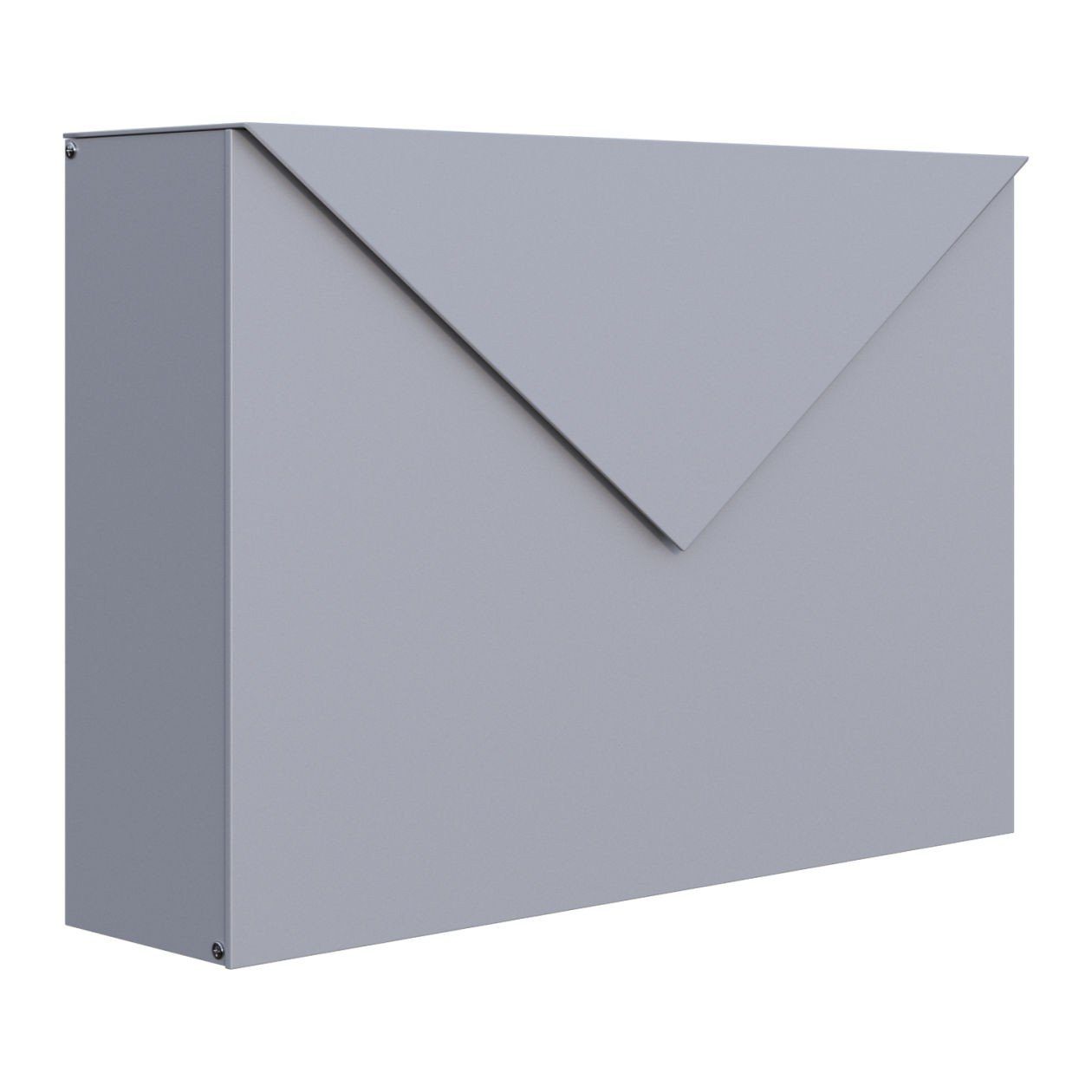 Bravios Briefkasten Briefkasten Letter Grau Metallic