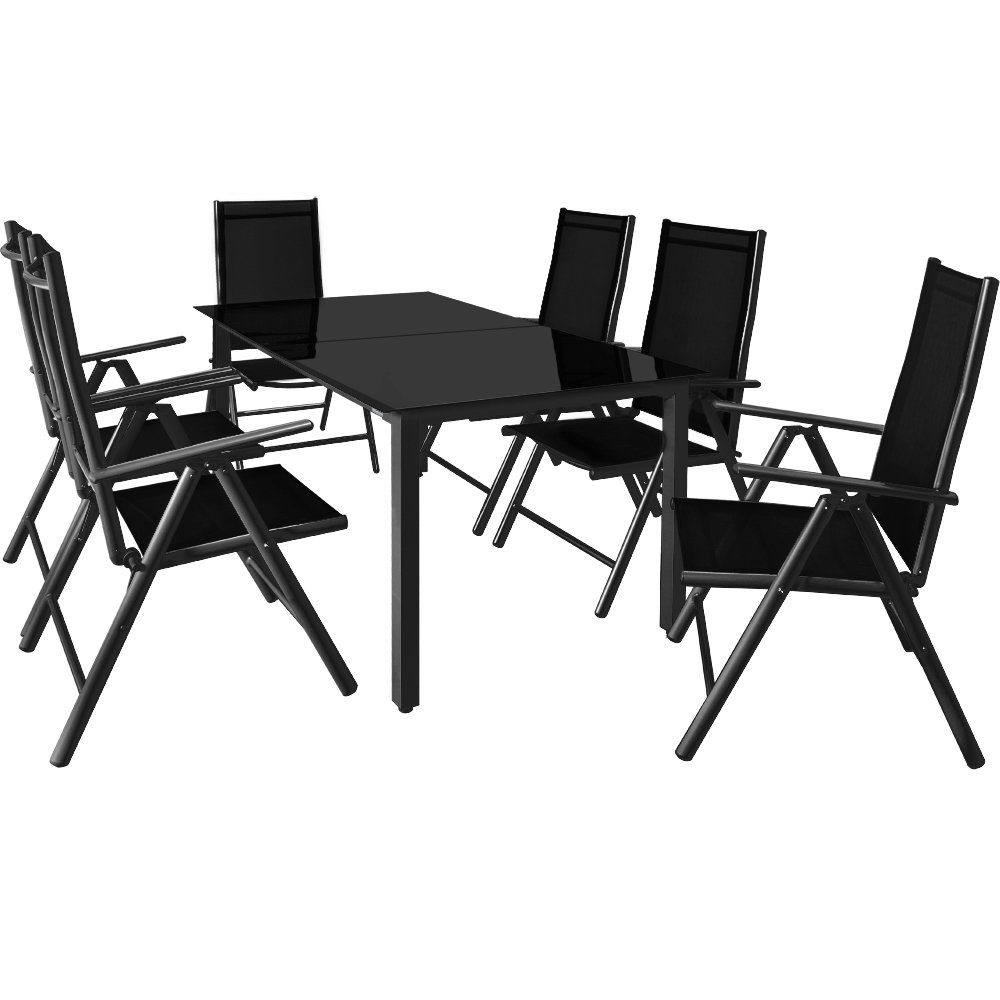 Casaria Garten-Essgruppe Bern, (7-tlg), Aluminium 5mm günstig online kaufen