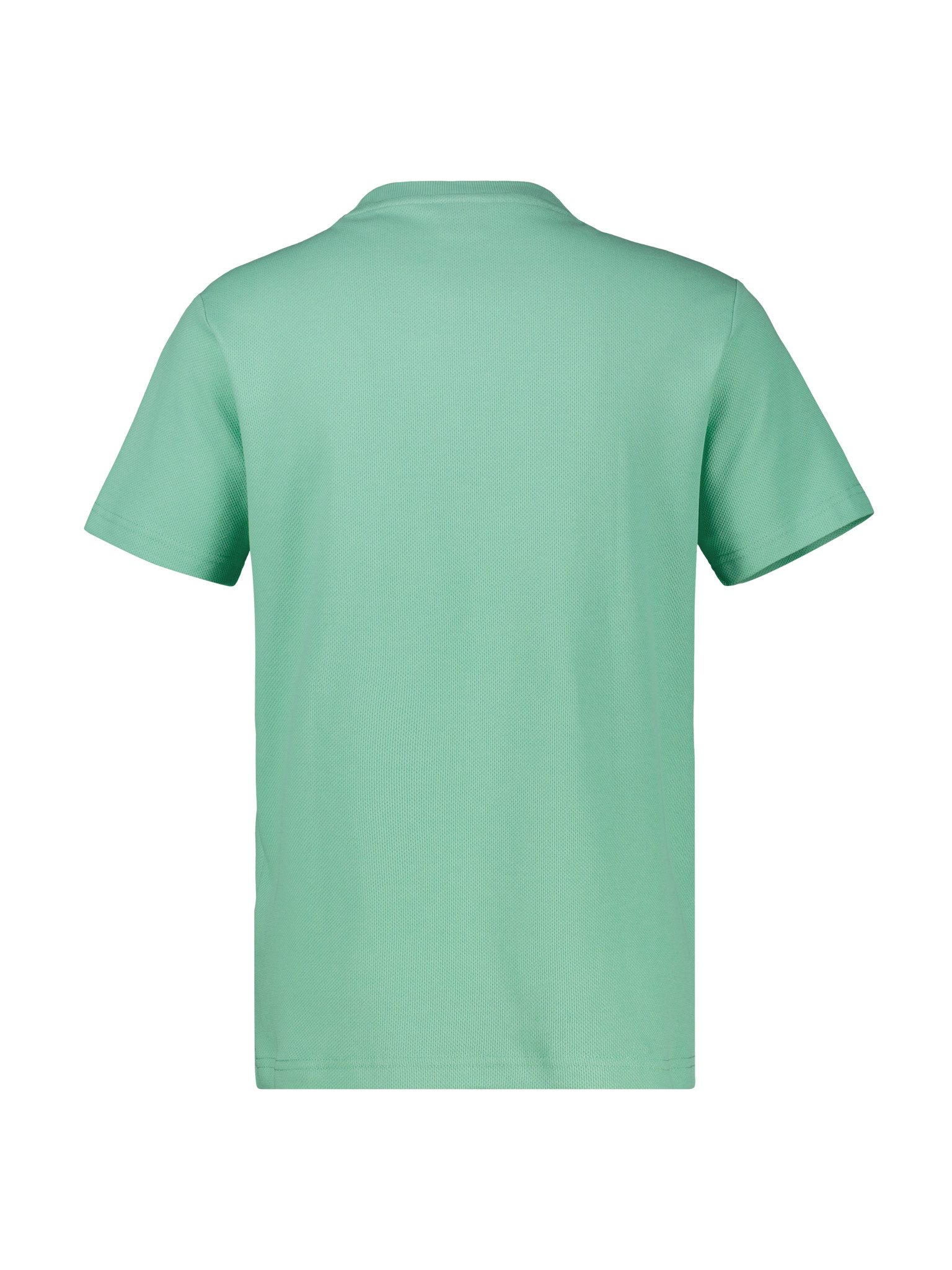LERROS Rundhalsshirt mit Logo-Badge und in Waffle-Optik – Bild 4 von 4