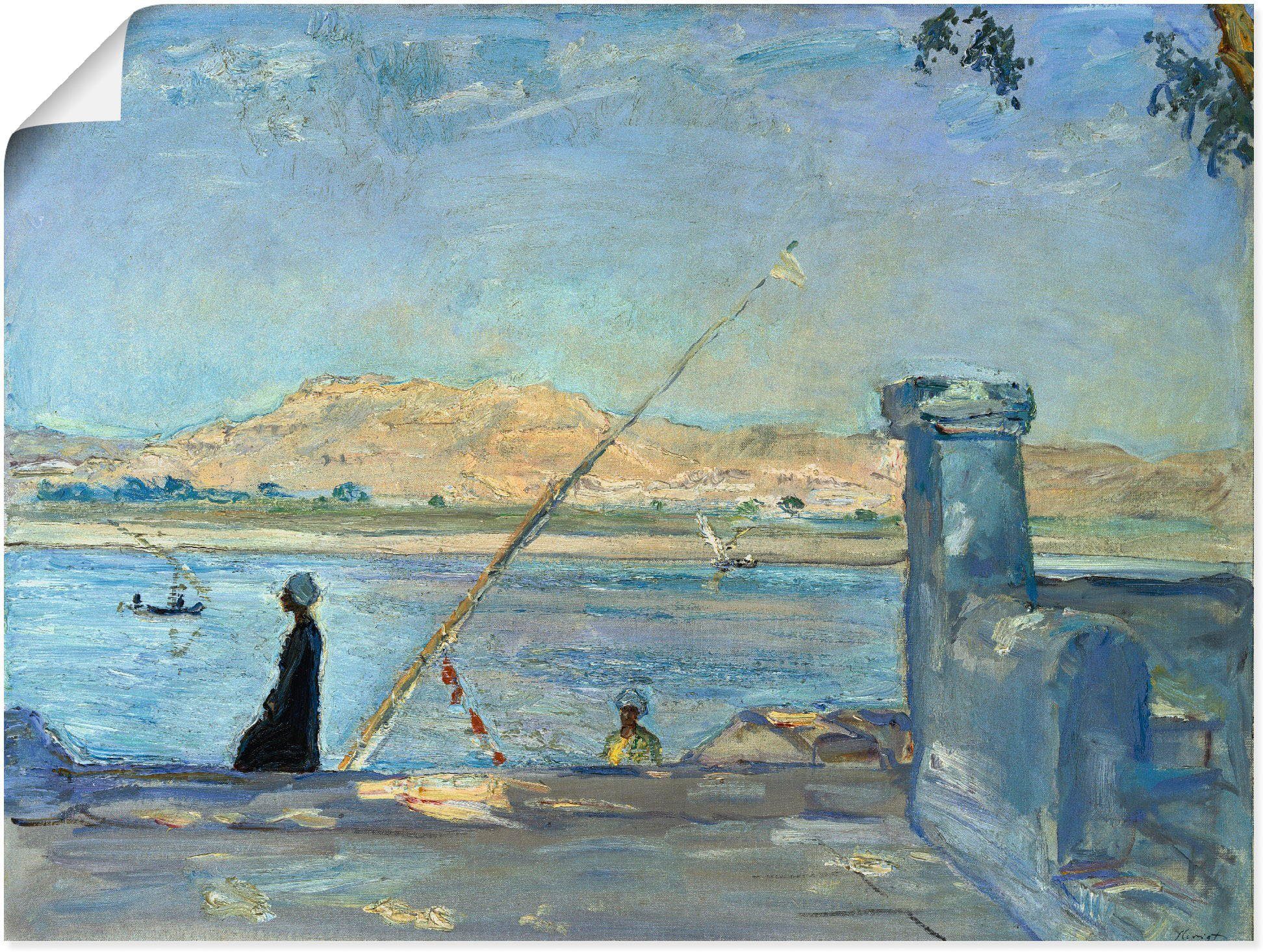 Artland Wandbild Morgen bei Luxor. 1914, Gewässer (1 St), als Leinwandbild, Wandaufkleber oder Poster in versch. Größen
