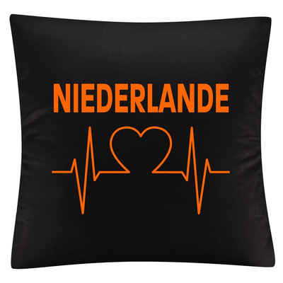 Kissenbezug Niederlande - Herzschlag - Kissen, multifanshop