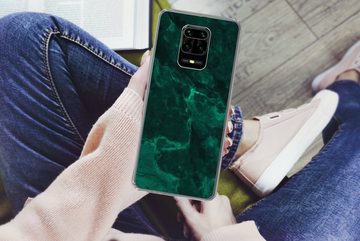 MuchoWow Handyhülle Marmor - Limone - Grün - Strukturiert - Marmoroptik, Phone Case, Handyhülle Xiaomi Redmi Note 10 Lite, Silikon, Schutzhülle