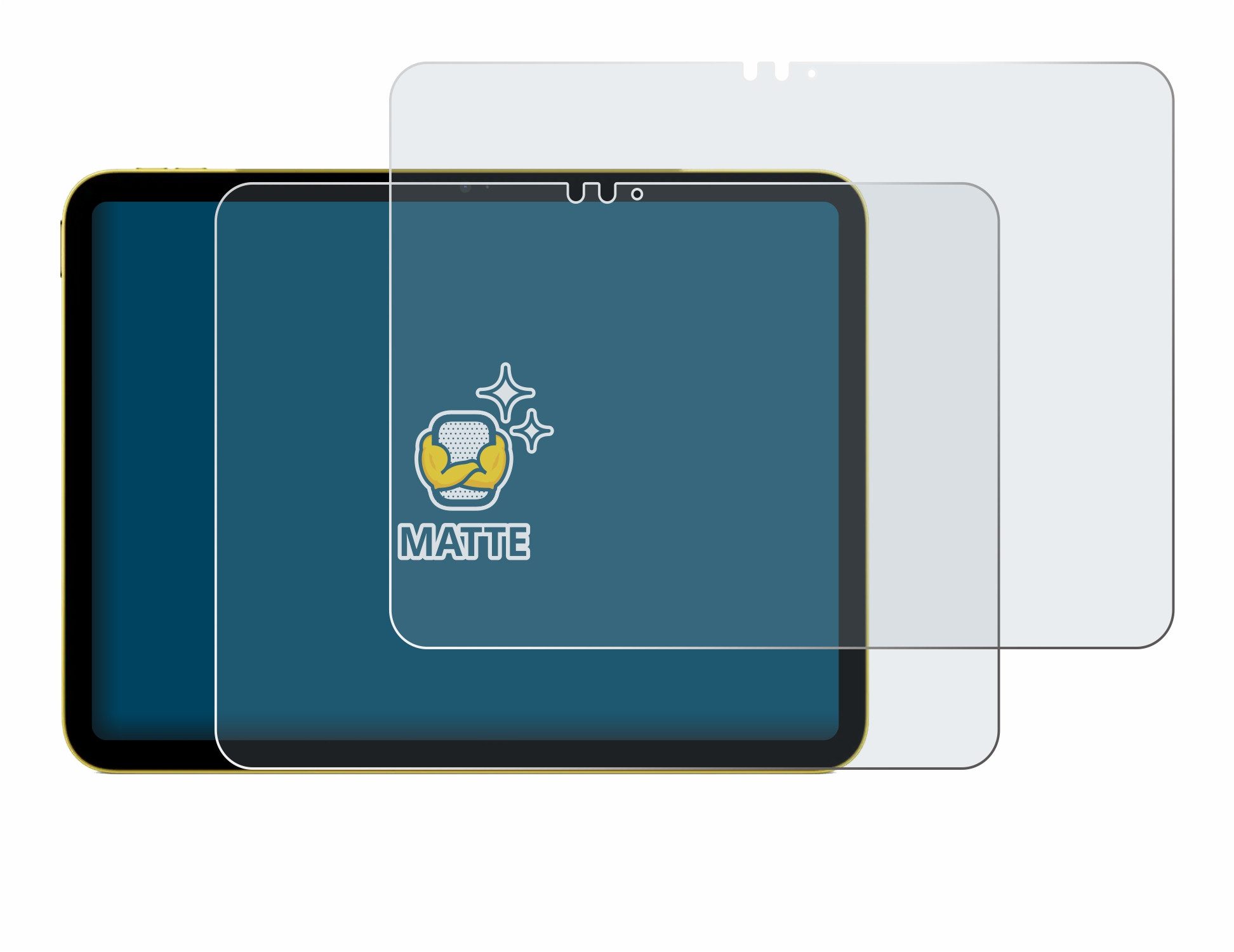 BROTECT Displayschutzfolie Schutzfolie für Apple iPad Air 11" M3 WiFi 2025, 2 Stück, Displayschutz Schutz Folie Matt Entspiegelungsfolie
