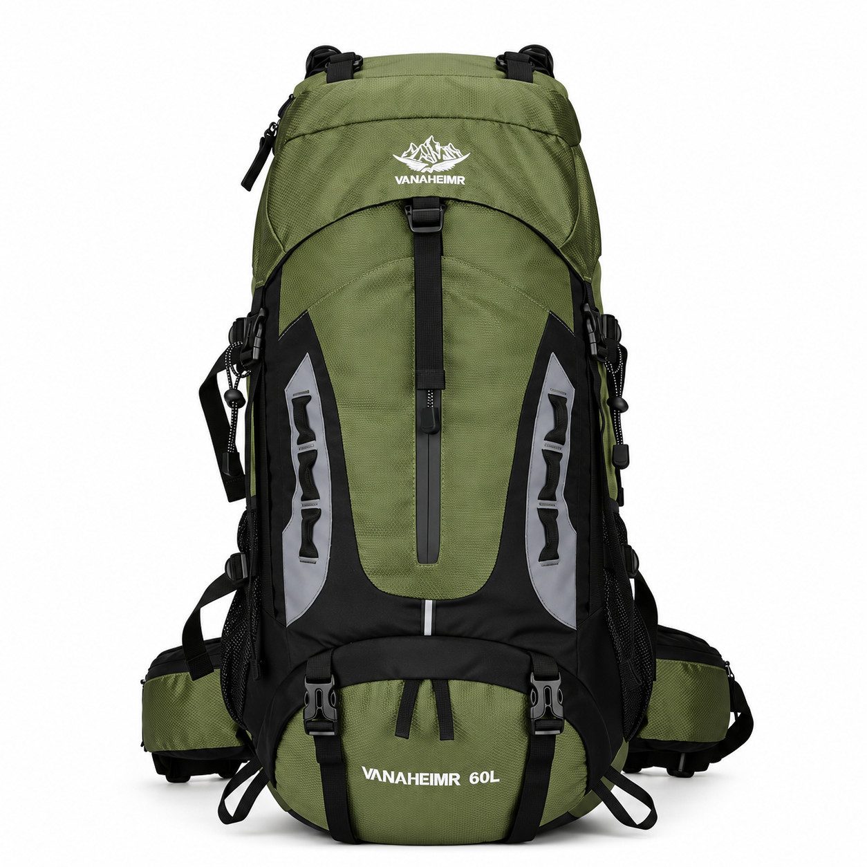 Maity Trekkingrucksack 60L mit Regenhülle, Wanderrucksack mit Hüftgurt für Camping