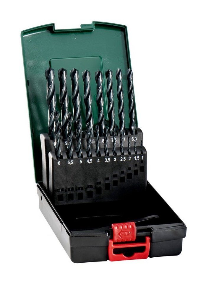 metabo Bohrersatz, HSS-R-Bohrerkassette 19-teilig