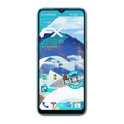 atFoliX Schutzfolie Displayschutzfolie für Realme 5i, (3 Folien), Ultraklar und flexibel