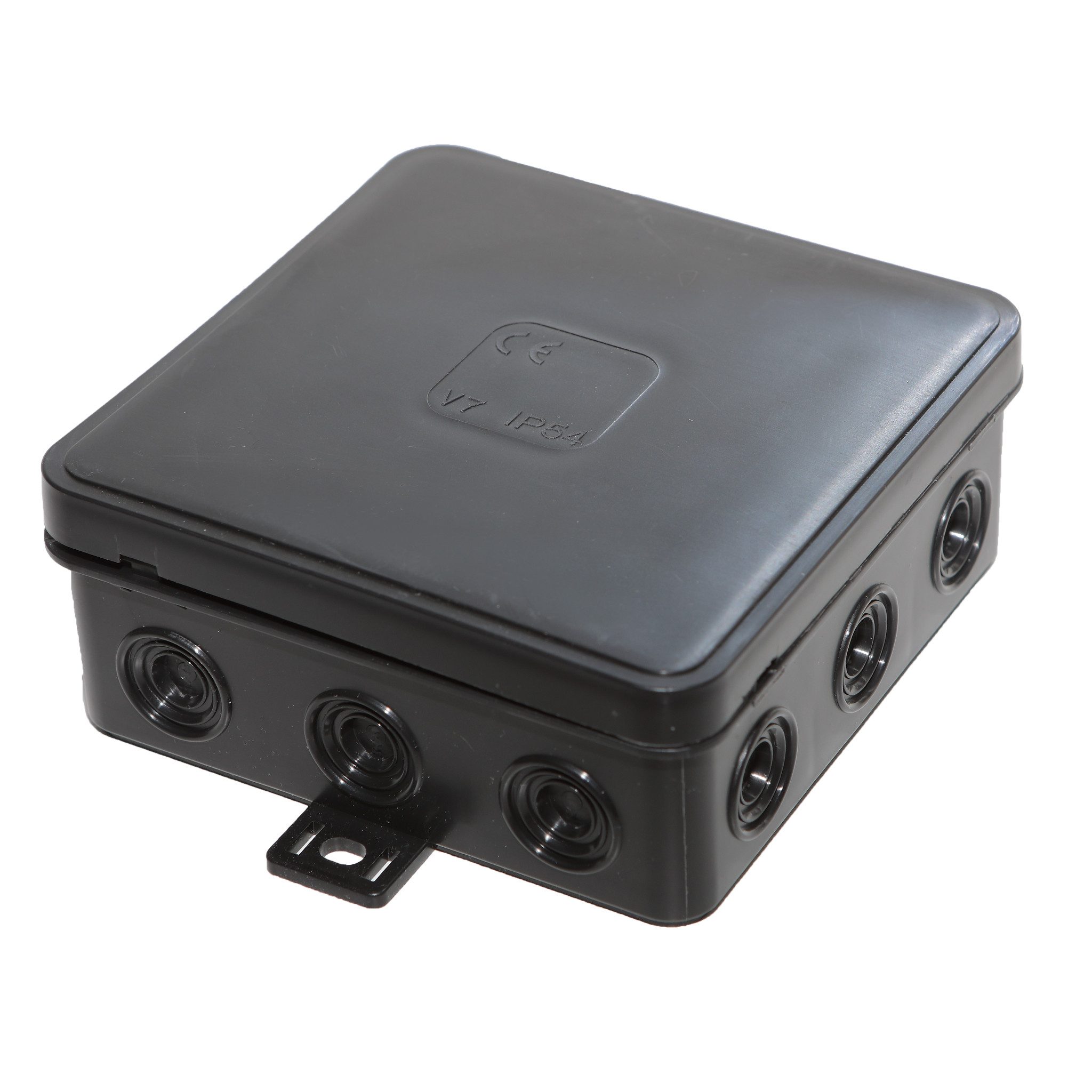 Home4Living Stromverteiler Abzweigdose Распределителиdose Aufputzdose 85x85mm schwarz IP54 (1-St), Witterungsbeständig