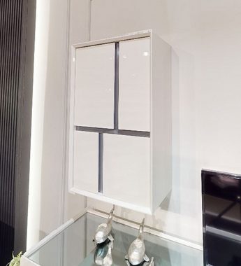 JVmoebel Hängeschrank Designer Wandschrank Wohnzimmermöbel Weiße Farbe Neuheit moderne Möbel (1-St., Wandschränkchen) Made in Europa