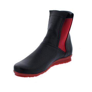 arche Barook Chelsea Boots, Hopi-Glattleder, Noir, Rouge, Lactae rouge, Gu Reißverschlussstiefel
