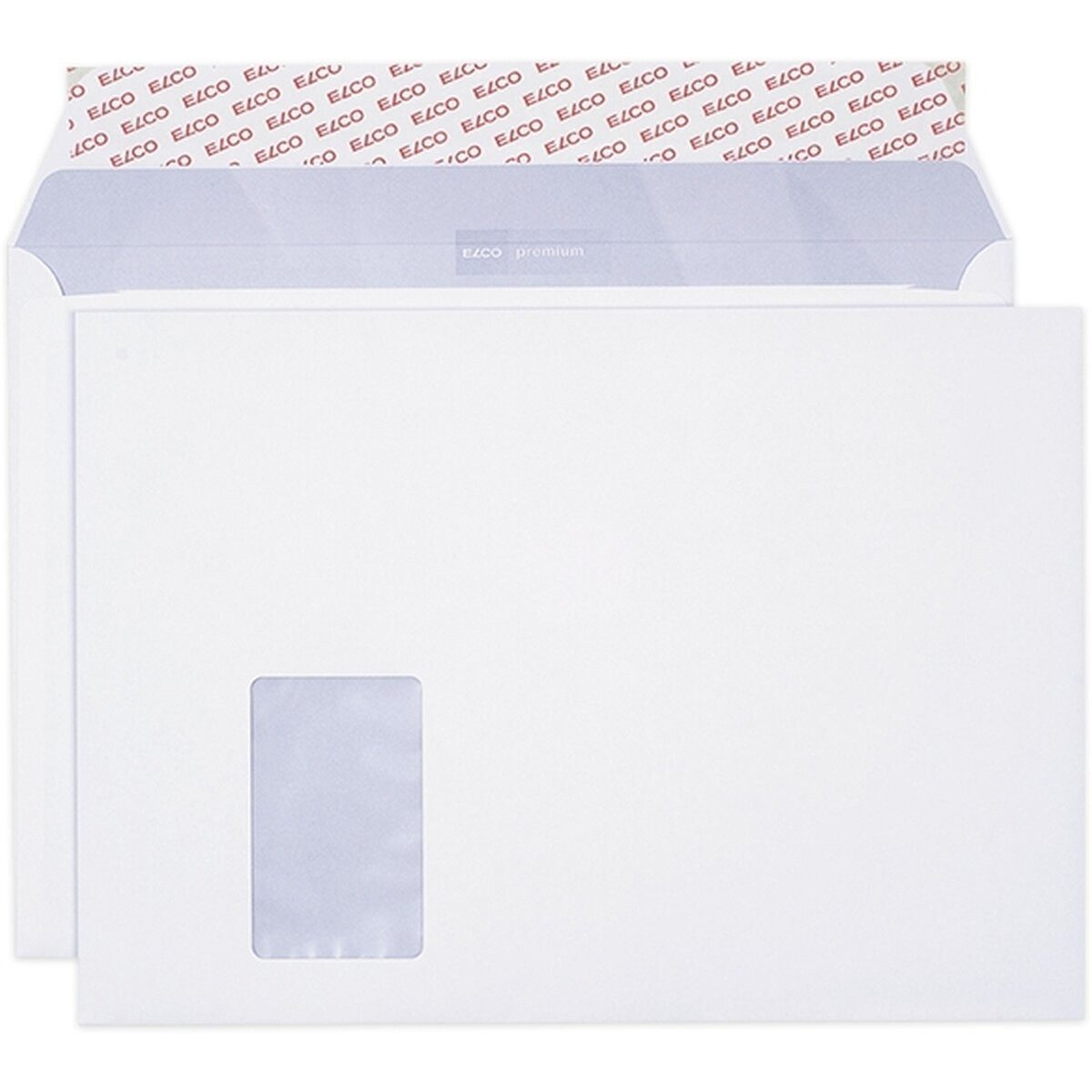 ELCO Briefumschlag Briefumschläge Office Box C4 hochweiß Haftklebung Fenster 120 g/qm VE=