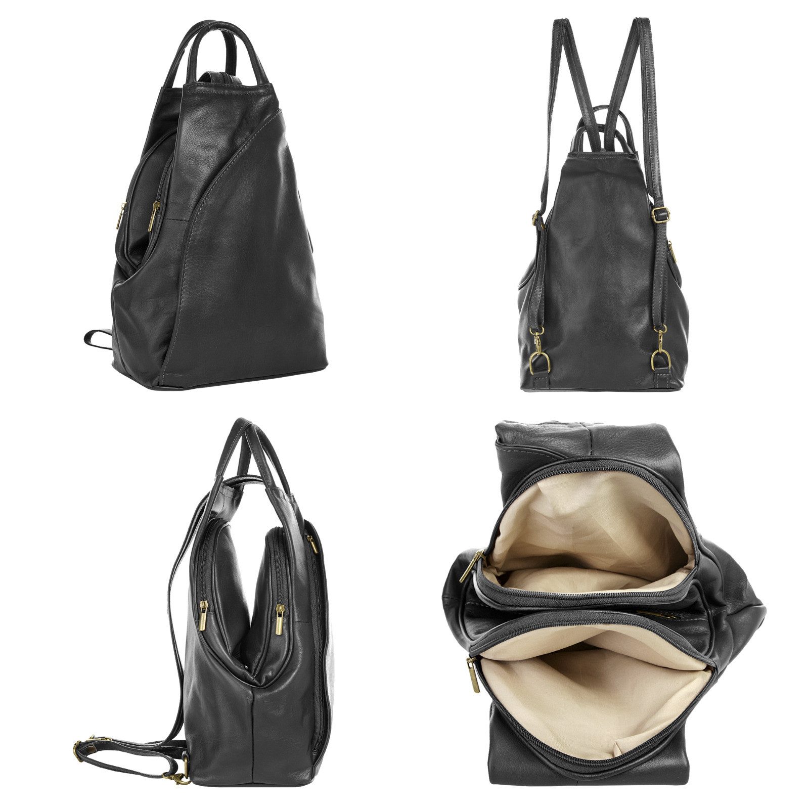 Piké Cityrucksack, echt Leder, Made in Italy günstig online kaufen