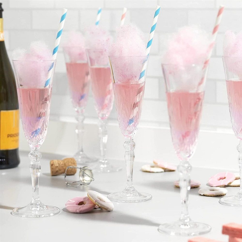 RCR Sektglas RCR Melodia Champagner 6er set, Kristallglas