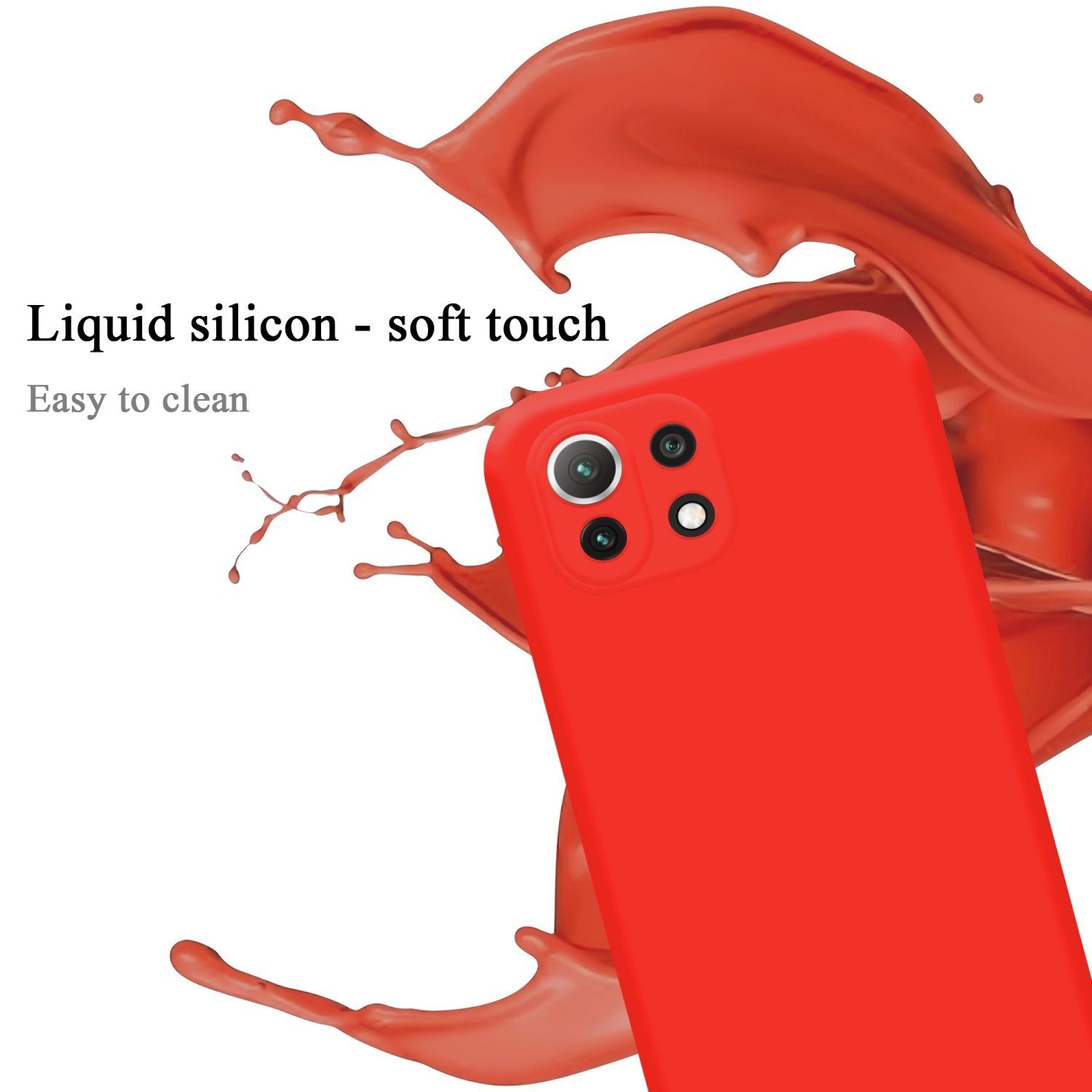 Cadorabo Handyhülle für Xiaomi Mi 11 LITE (4G / 5G) / 11 LITE NE Hülle Xiaomi Mi 11 LITE (4G / 5G) / 11 LITE NE, Flexible Hülle TPU Silikon Schutzhülle Back Cover Case