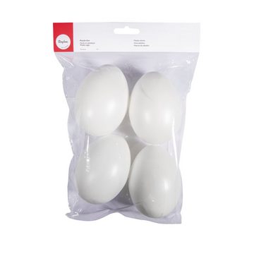 Rayher Hobby Osterei Plastik-Eier zum basteln und dekorieren (4 St)