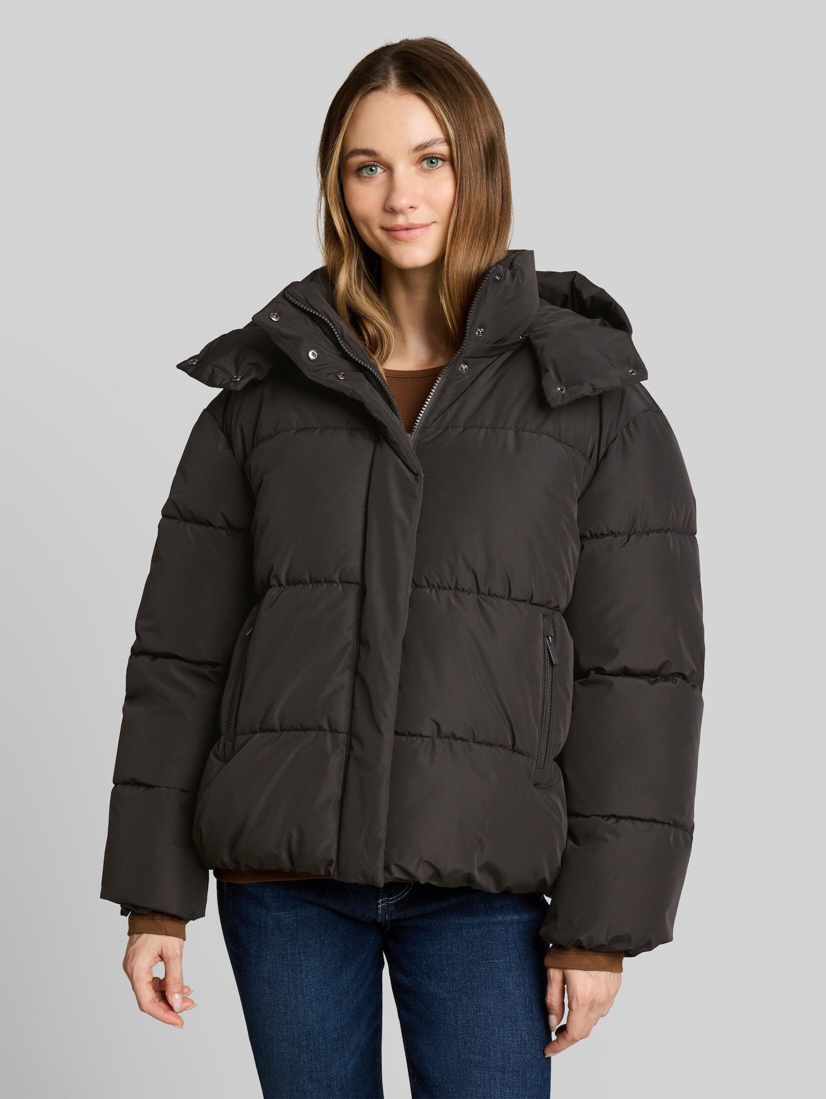 TOM TAILOR Denim Steppjacke Jacken Puffer-Jacke mit abnehmbarer Kapuze