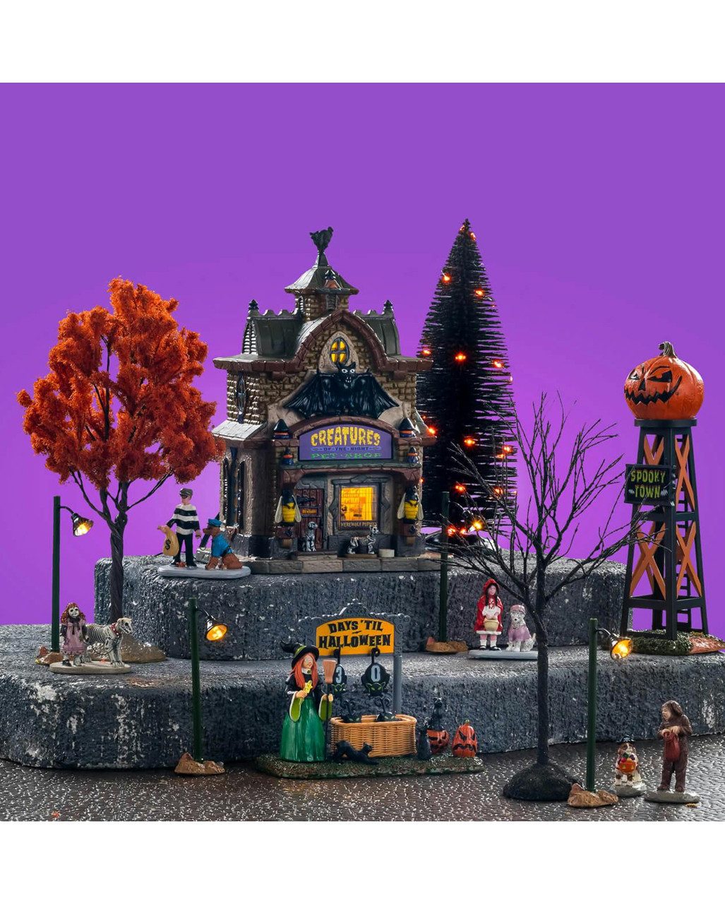 Horror-Shop Dekofigur Creatures of the Night Pet Shop Set - Lemax Spooky