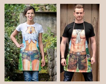 Close Up T-Shirt Alpenmodel Kochschürzen SET für Sie und Ihn