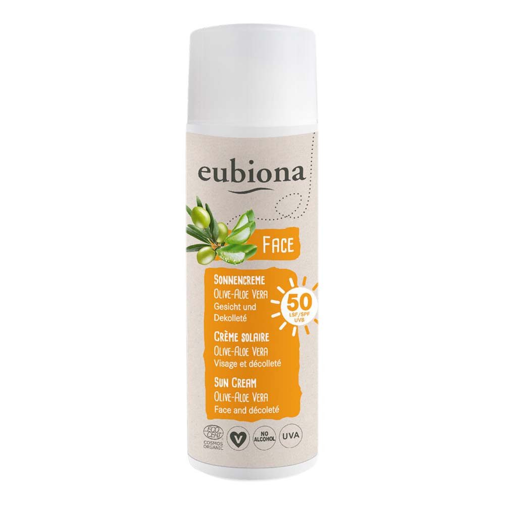 eubiona Tagescreme Sonnencreme LSF50 - Olive-Aloe Vera 50ml