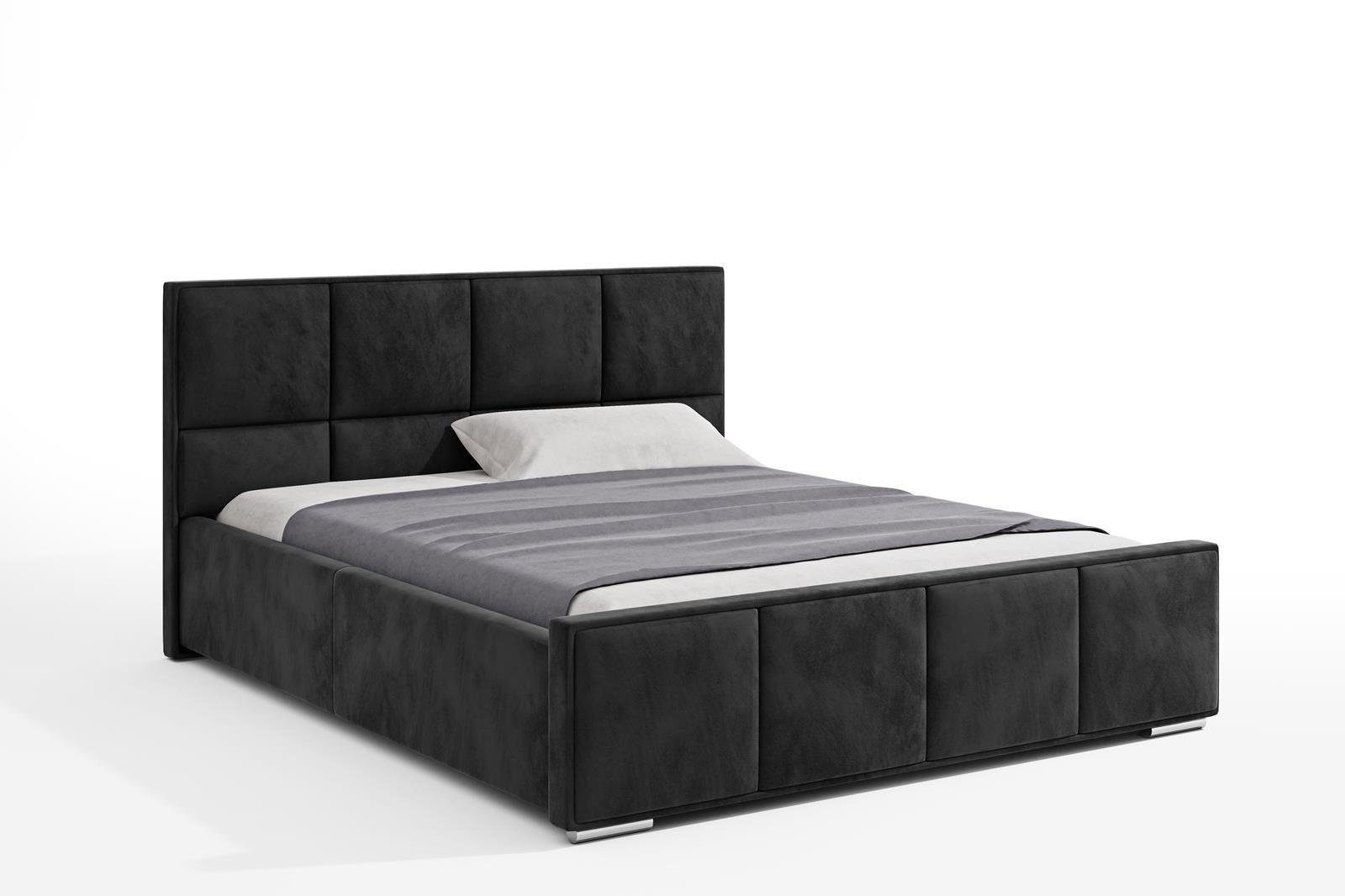 Beautysofa Polsterbett mit große Bettkasten Quatro (140 / 160 / 180 cm), Me günstig online kaufen