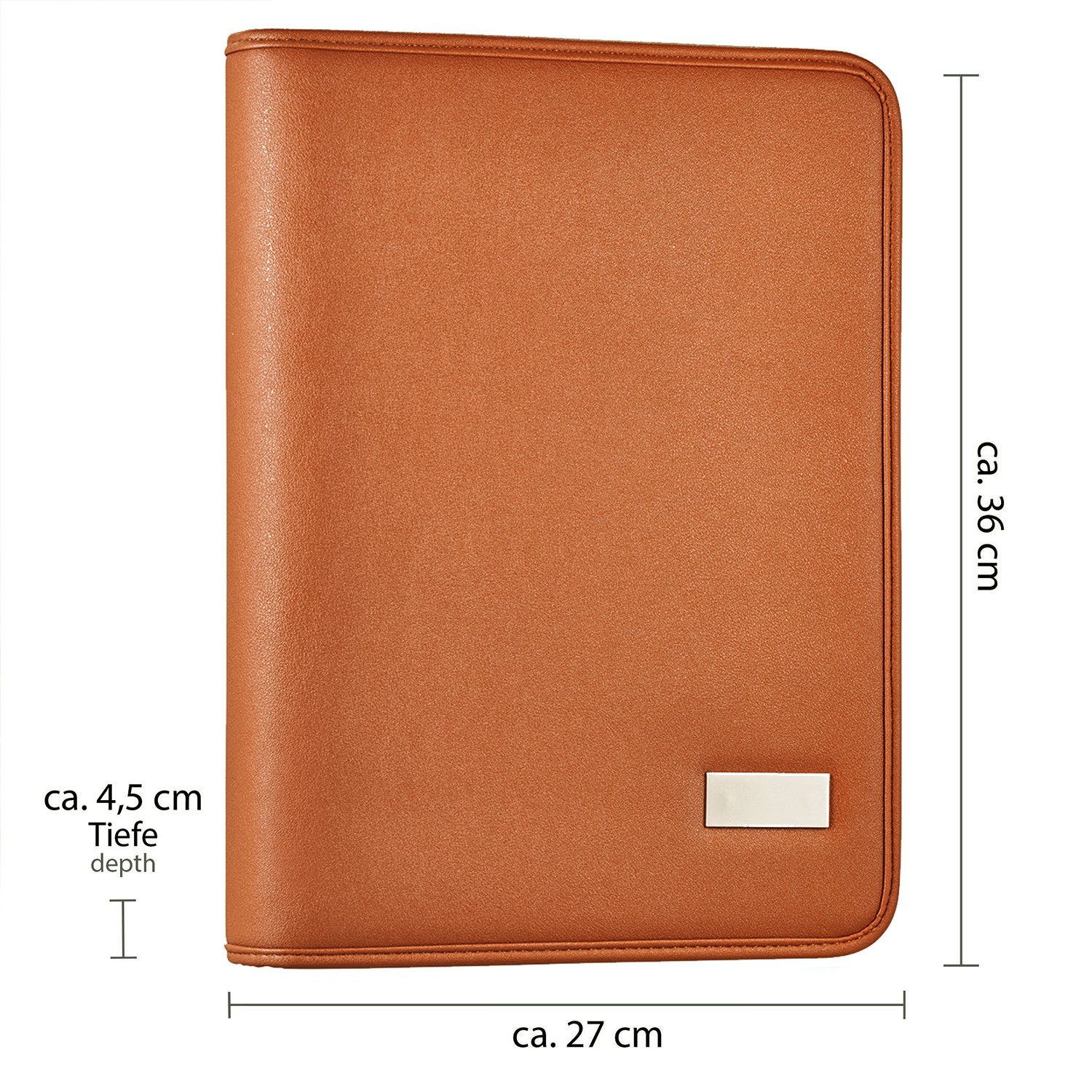 ONVAYA Konferenzmappe Dokumentenmappe A4, Aktenmappe, Businessmappe, Schreibmappe, Ringbuch