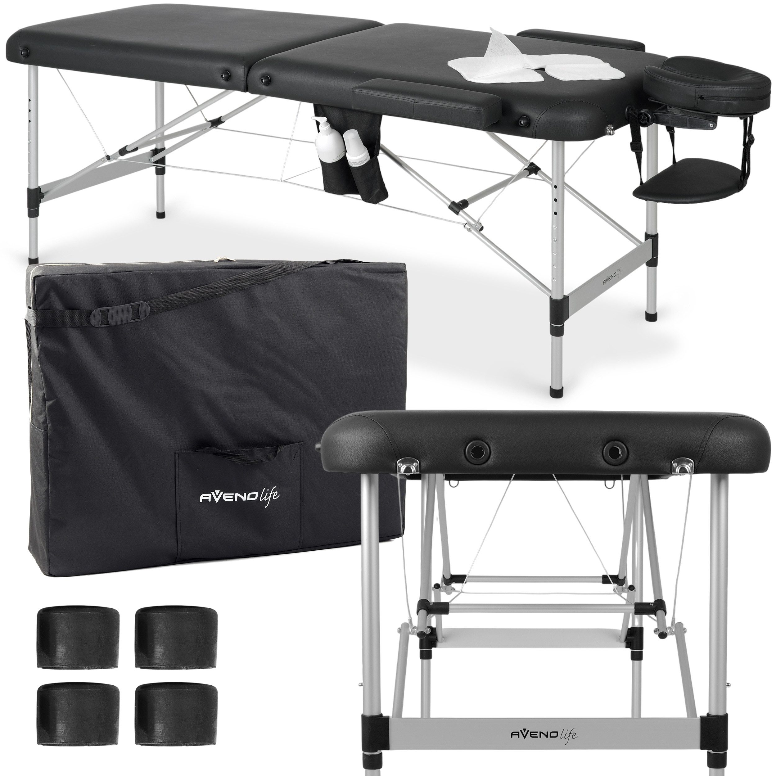 Habys Massageliege Nadia Mobile Kosmetikliege Tattooliege Massagetisch Tragbar 60 cm