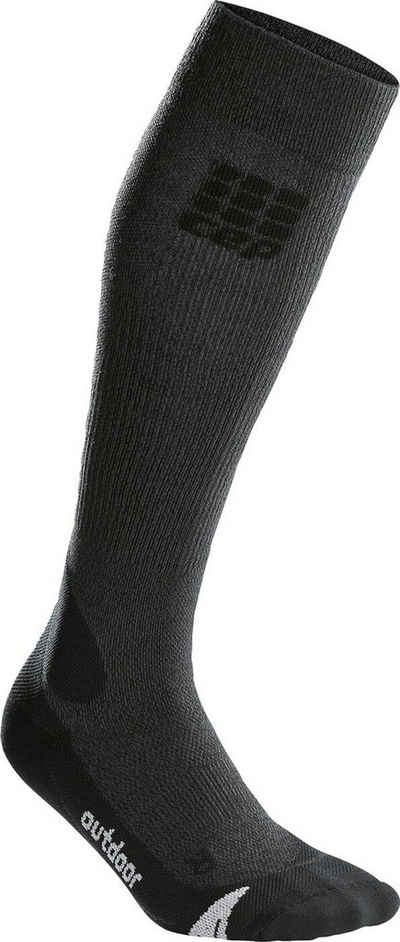 CEP Freizeitsocken CEP PRO+ OUTDOOR MERINO SOCKS GREY/BLACK