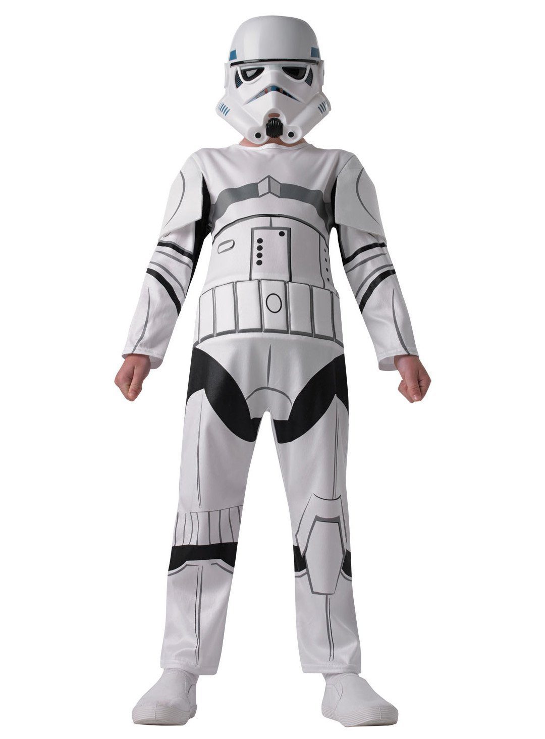 Rubie´s Kostüm Star Wars Stormtrooper Basic Kostüm für Kinder, Leichter Overall und Maske der ikonischen Star Wars Truppen