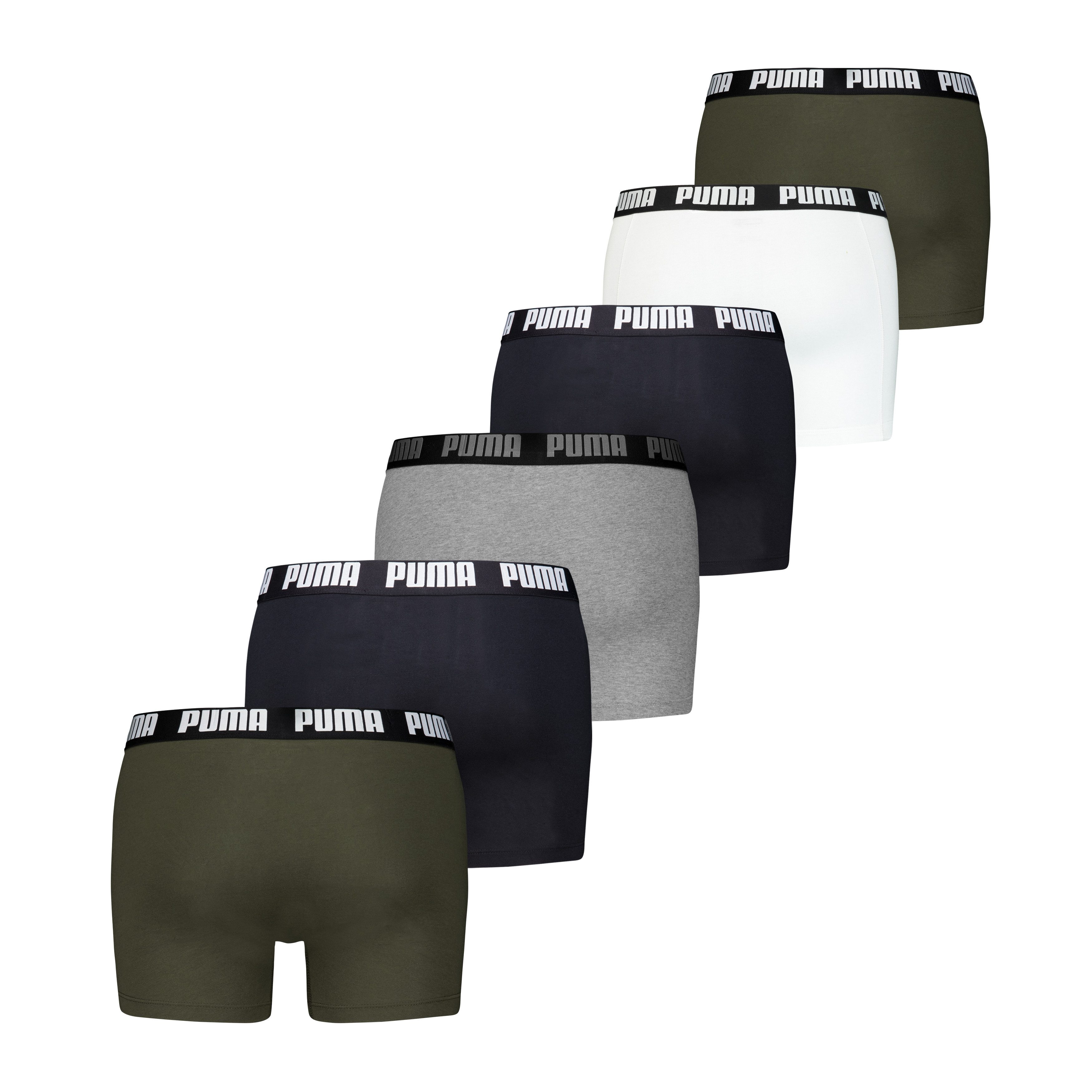 PUMA Boxershorts PUMA MEN EVERYDAY BOXER 6P ECOM (6er Pack) Elastischer Log günstig online kaufen