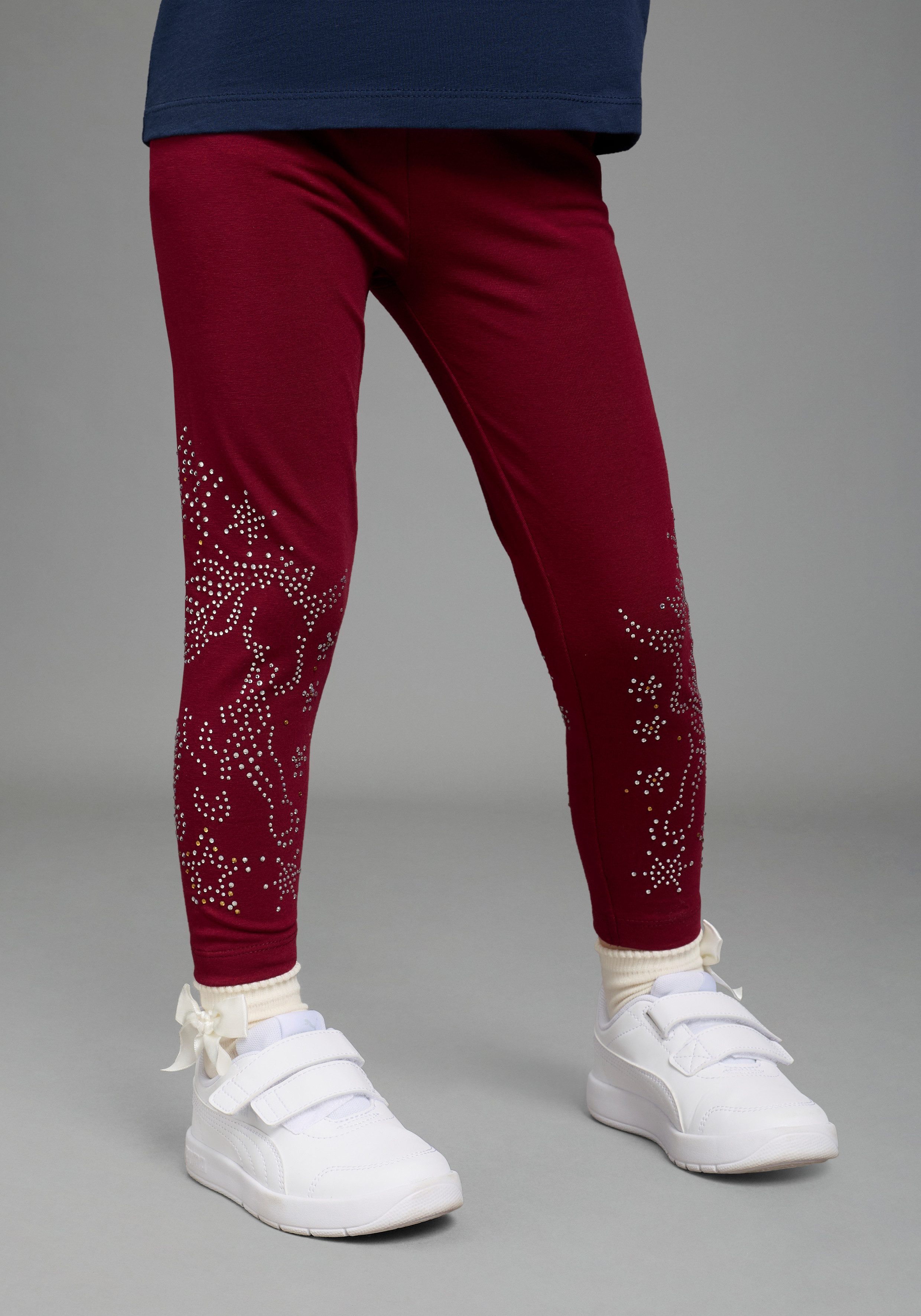 KIDSWORLD Leggings, Strass besezGLITZER PFERD Mit Glitzer Pferd verziehrt