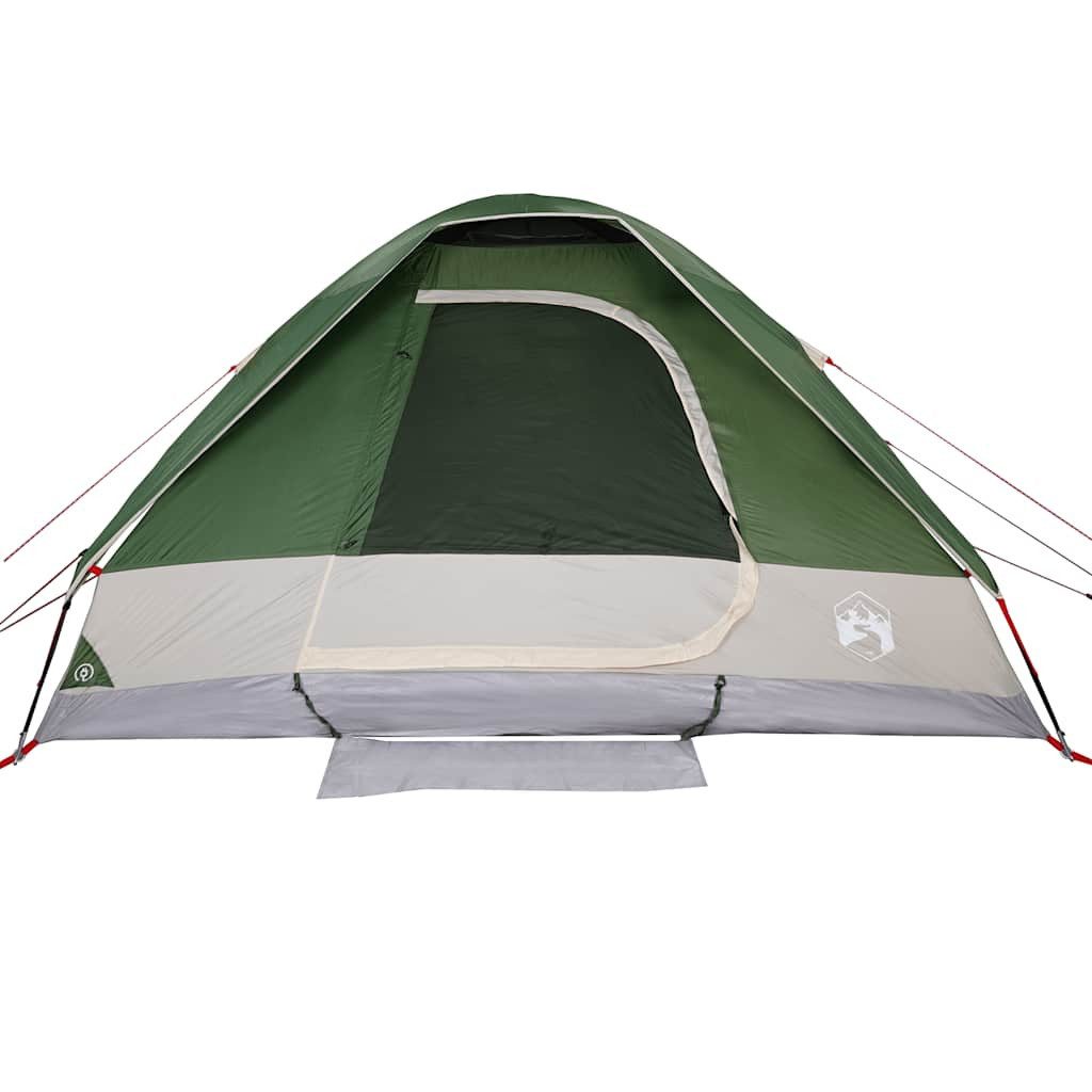 furnicato Faltzelt Camping Kuppelzelt 274x213x150 cm Grün, (1 tlg), Wetterfestes Familienzelt für 4 Personen mit integriertem E-Anschluss