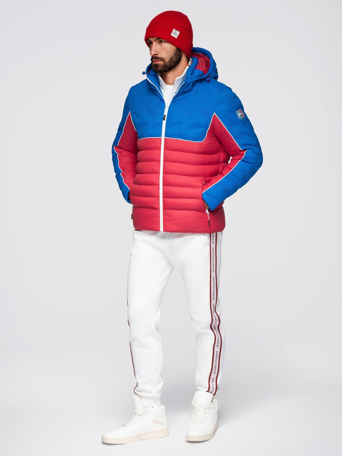 OMBRE Steppjacke Gesteppte Herrenjacke mit abnehmbarer Kapuze