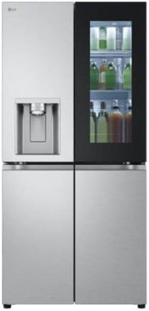 LG Side-by-Side InstaView SLIM Multi-Door GMG860MBBE, Crushed Ice- Wasserspender mit UVnano, Total NoFrost, 508 L