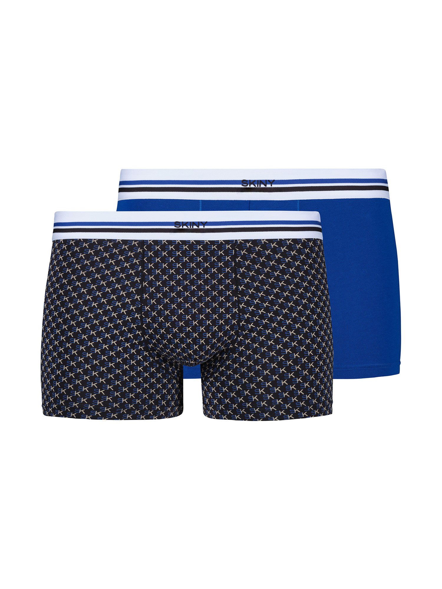 Skiny Retro Pants Herren Pants 2er Pack Cotton Multipack (Packung, 2-St) aus Baumwoll-Elasthan-Qualität, ohne störende Seitennaht