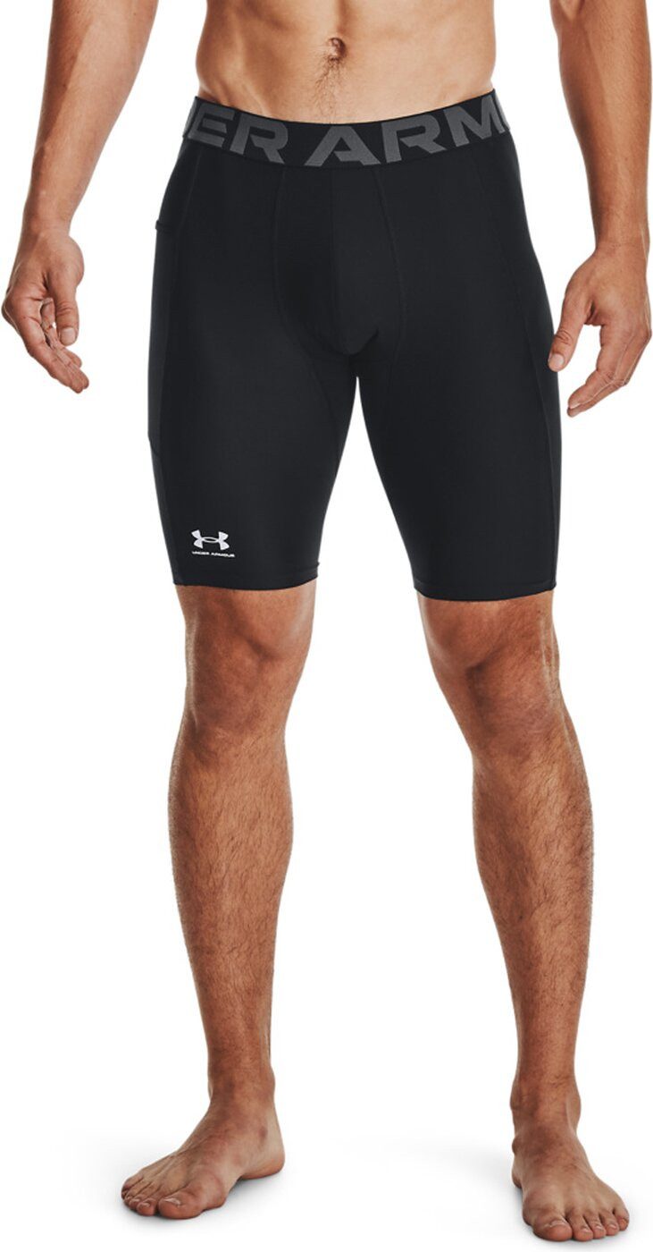Under Armour® Shorts UA HG ARMOUR LNG SHORTS BLACK/WHITE-DK SMOKE GREY-GREY