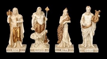 Figuren Shop GmbH Dekofigur Olympische Götter Figuren mit Tempel Display - Veronese - griechische Götter Dekoration