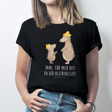 Mr. & Mrs. Panda T-Shirt Bären mit Hut - Schwarz - Geschenk, Jubiläum, Oma, Tshirt, Opa, Shirt (1-tlg)