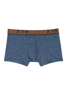 H.I.S Boxer (Packung, 4-St) für Jungen mit meliertem Logo Webbund