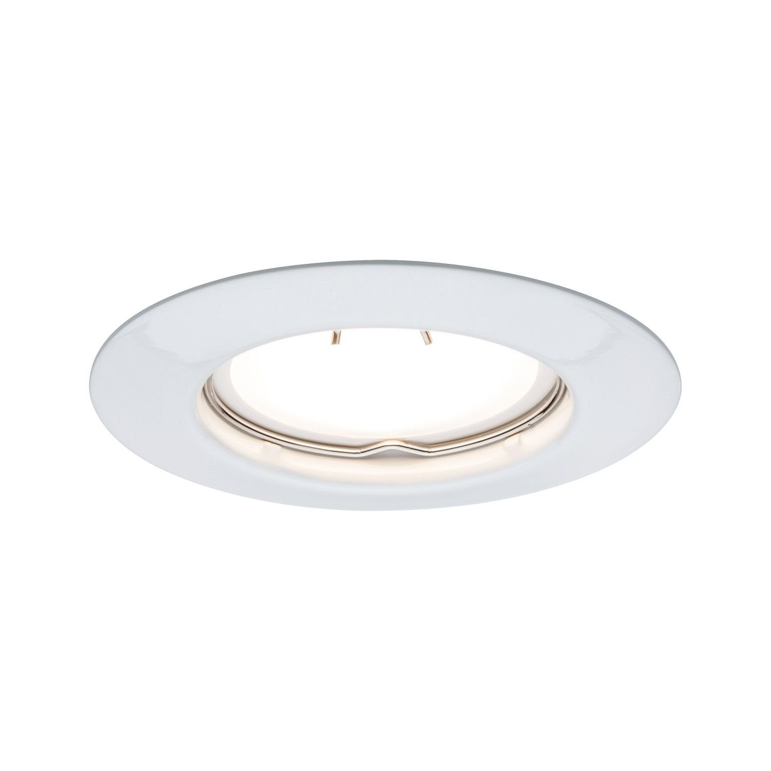 Paulmann Einbauleuchte Paulmann Einbauleuchten Set rund starr LED 1x4,5W 230V Weiß/Metall, Paulmann Einbauleuchten Set rund starr LED 1x4,5W 230V Weiß/Metall